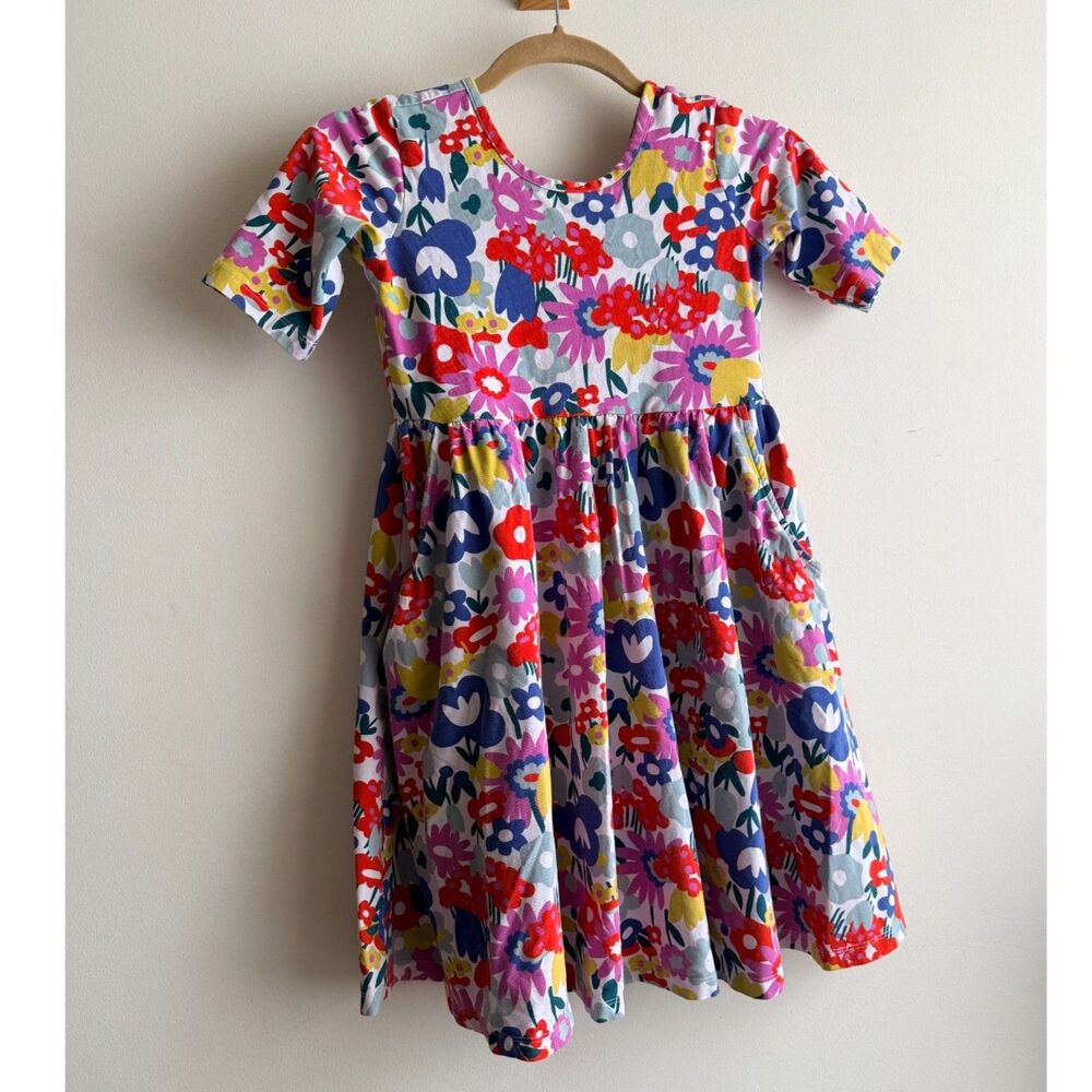 Hanna Anderson ¾ sleeve Skater Twirl Floral dress (Girls 10)